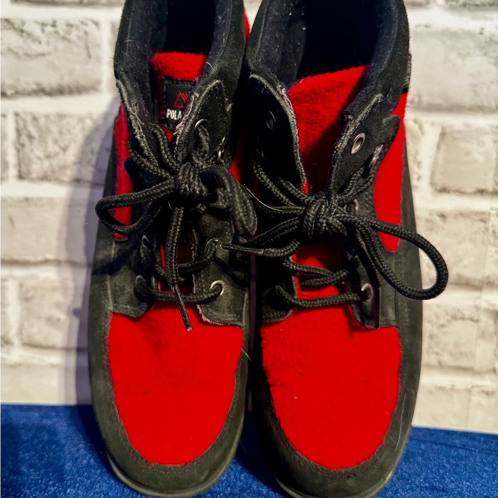 🔥 Polar Red & Black Hiking/Combat Boots – Size 9🔥 - Picture 4 of 11